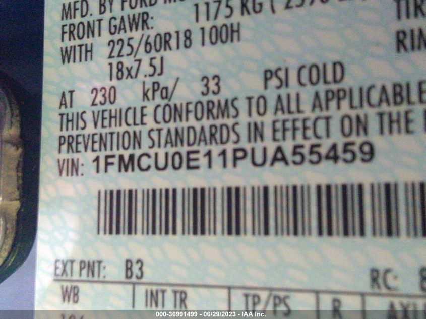 2023 FORD ESCAPE PHEV - 1FMCU0E11PUA55459