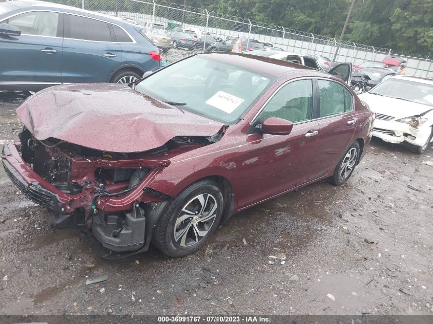 2016 HONDA ACCORD SEDAN LX - 1HGCR2F35GA222166
