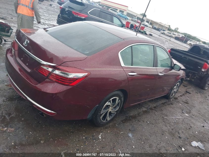 2016 HONDA ACCORD SEDAN LX - 1HGCR2F35GA222166