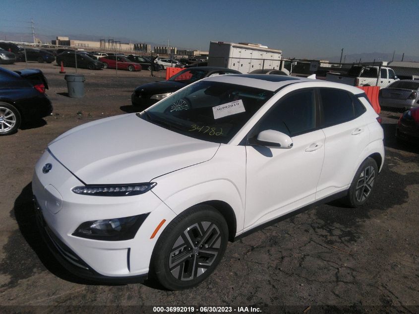 2022 HYUNDAI KONA ELECTRIC SEL - KM8K33AG8NU158952