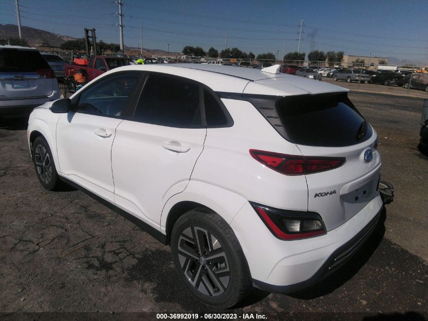 2022 HYUNDAI KONA ELECTRIC SEL - KM8K33AG8NU158952