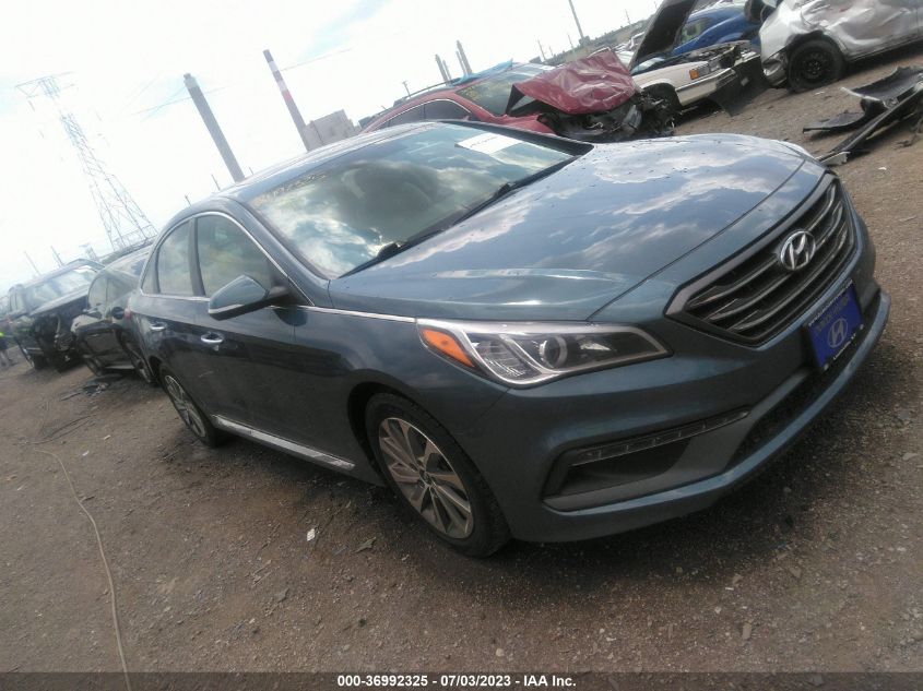 2016 HYUNDAI SONATA 2.4L SPORT - 5NPE34AFXGH382445