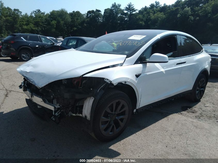 2022 TESLA MODEL X PLAID - 7SAXCBE60NF346009