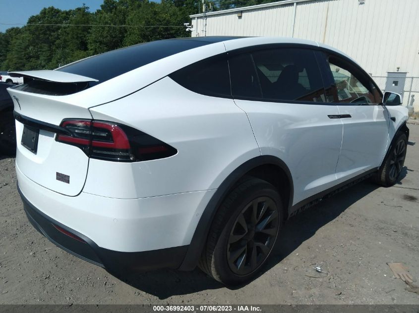 2022 TESLA MODEL X PLAID - 7SAXCBE60NF346009