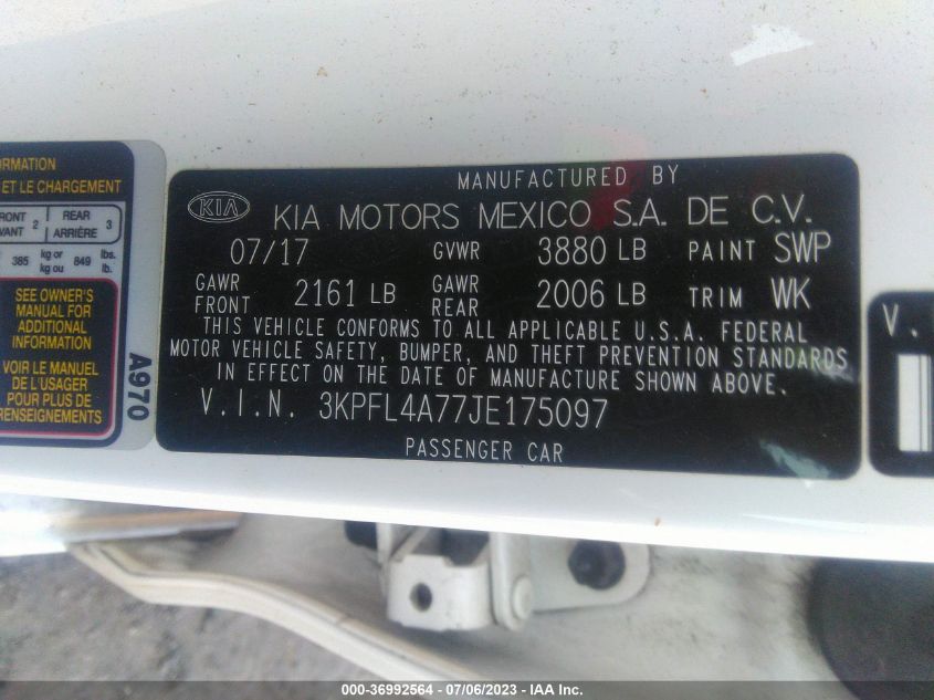 2018 KIA FORTE LX/S - 3KPFL4A77JE175097