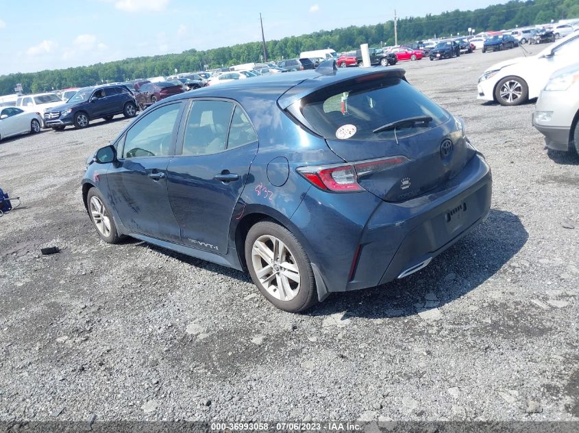 2019 TOYOTA COROLLA HATCHBACK SE/XSE JTNK4RBE5K3063361