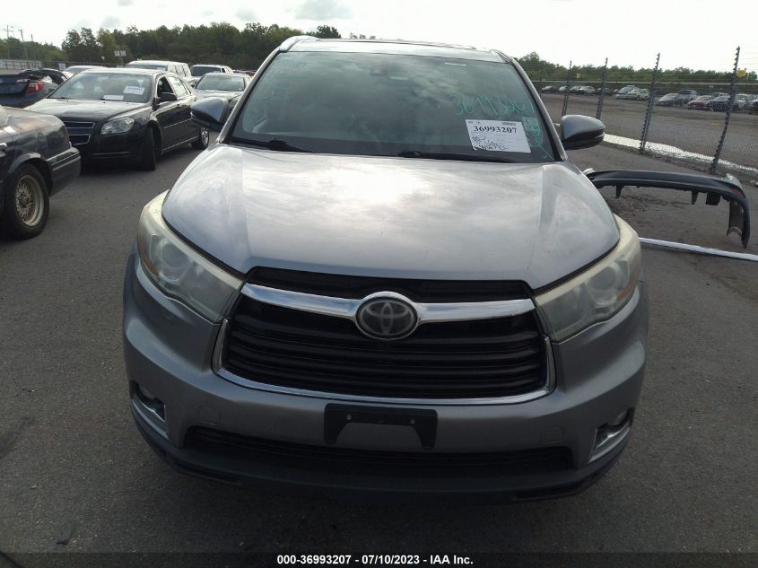2014 TOYOTA HIGHLANDER LIMITED - 5TDYKRFH8ES026767