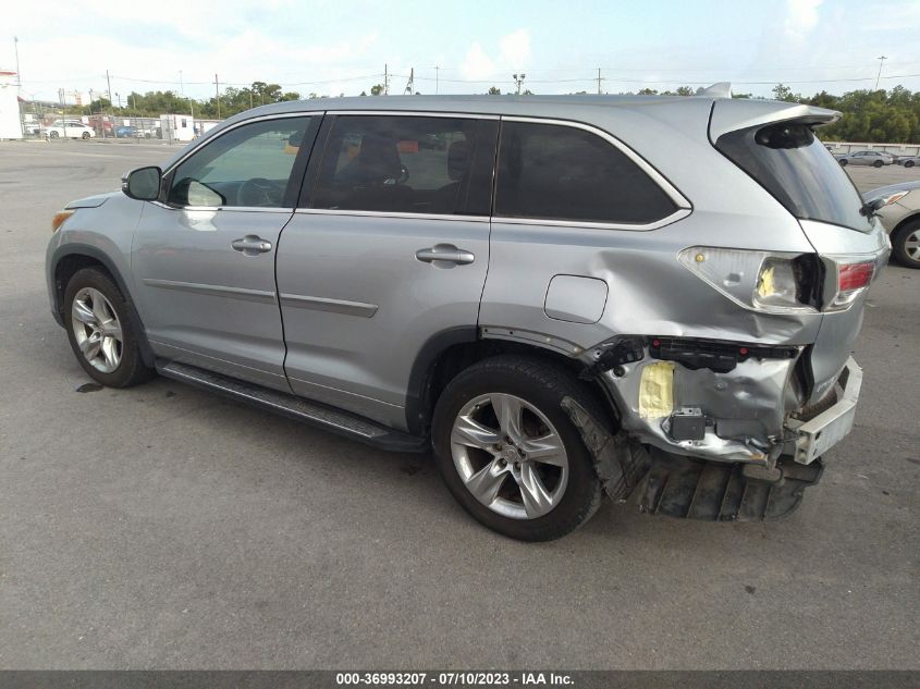 2014 TOYOTA HIGHLANDER LIMITED - 5TDYKRFH8ES026767