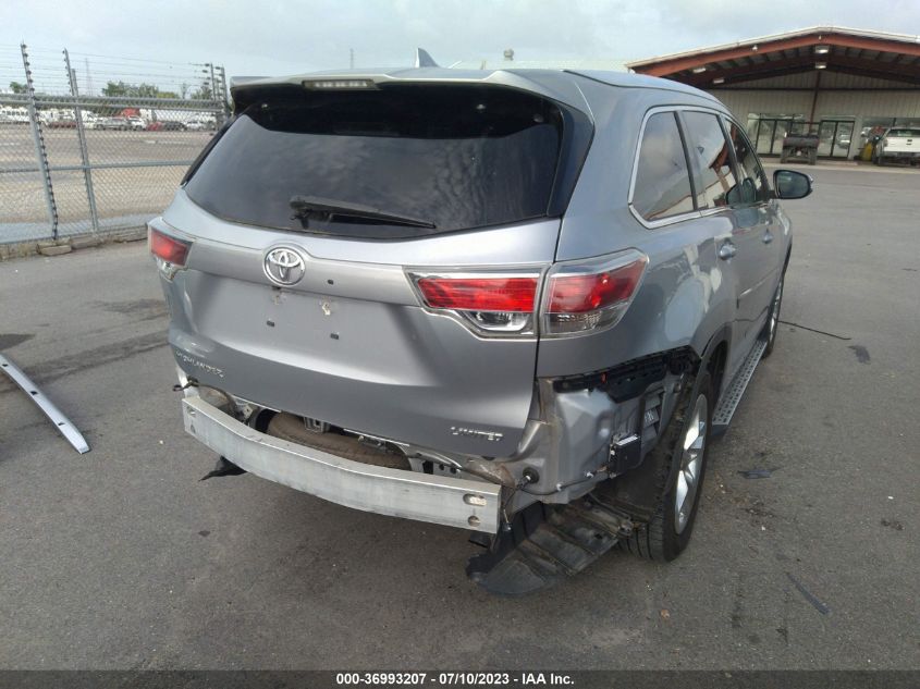 2014 TOYOTA HIGHLANDER LIMITED - 5TDYKRFH8ES026767