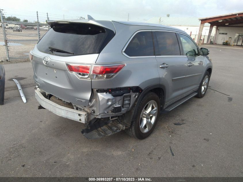 2014 TOYOTA HIGHLANDER LIMITED - 5TDYKRFH8ES026767