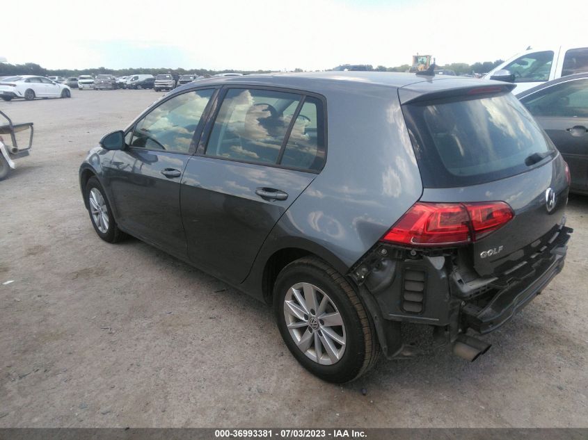 2015 VOLKSWAGEN GOLF TSI S W/SUNROOF - 3VW217AUXFM029315