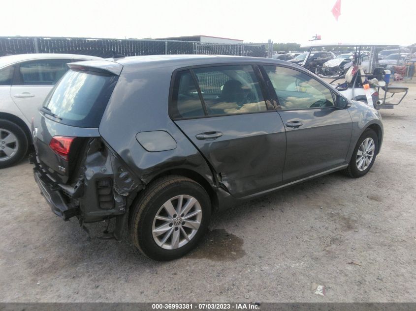 2015 VOLKSWAGEN GOLF TSI S W/SUNROOF - 3VW217AUXFM029315