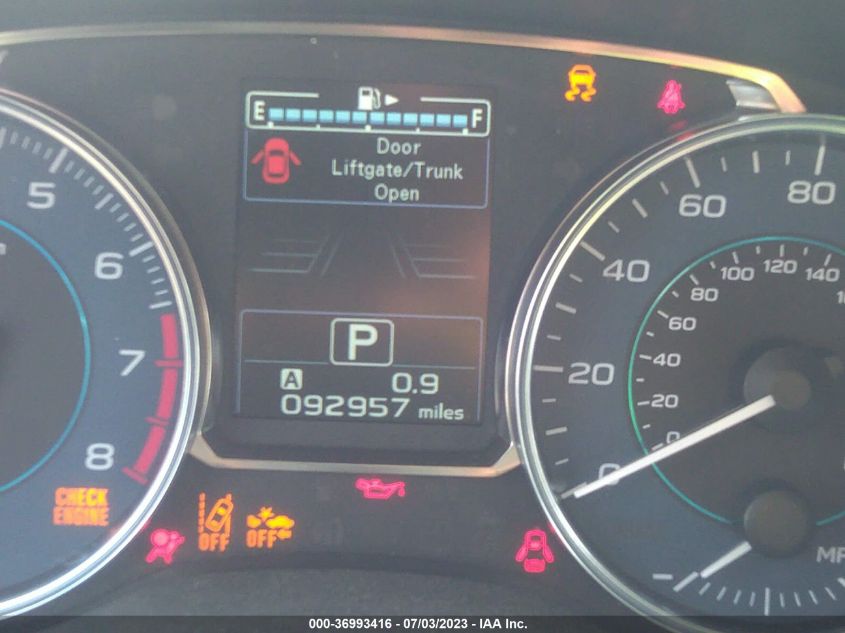 2016 SUBARU CROSSTREK LIMITED - JF2GPANC7G8225399