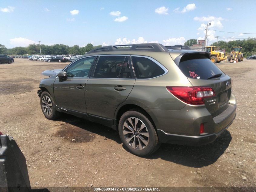 2017 SUBARU OUTBACK LIMITED - 4S4BSANC0H3346325