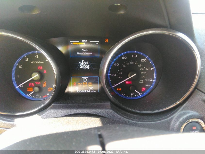 2017 SUBARU OUTBACK LIMITED - 4S4BSANC0H3346325