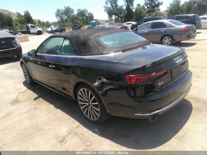 2019 AUDI A5 CABRIOLET PREMIUM PLUS - WAUYNGF52KN000746