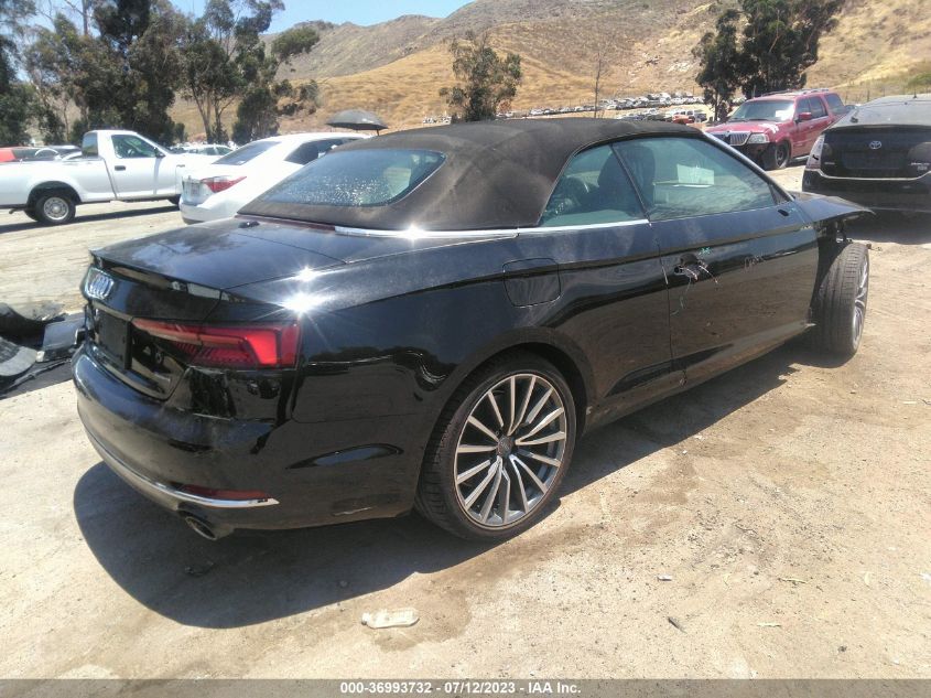 2019 AUDI A5 CABRIOLET PREMIUM PLUS - WAUYNGF52KN000746