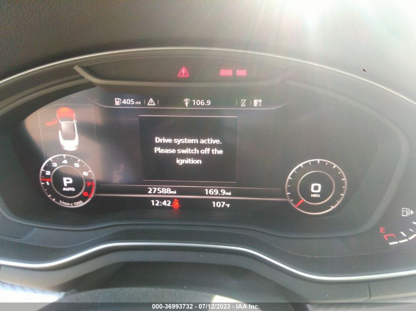 2019 AUDI A5 CABRIOLET PREMIUM PLUS - WAUYNGF52KN000746