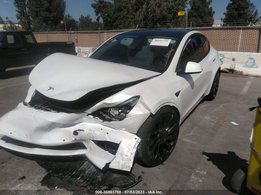 VIN 7SAYGDEF1NF550838 2022 TESLA MODEL Y PERFORMANCE