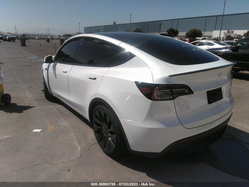 VIN 7SAYGDEF1NF550838 2022 TESLA MODEL Y PERFORMANCE