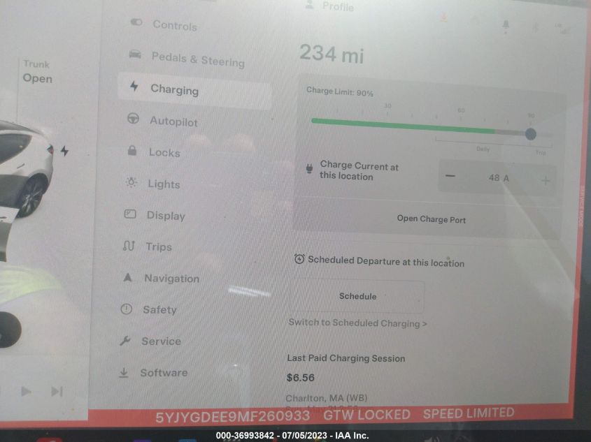 2021 TESLA MODEL Y LONG RANGE - 5YJYGDEE9MF260933