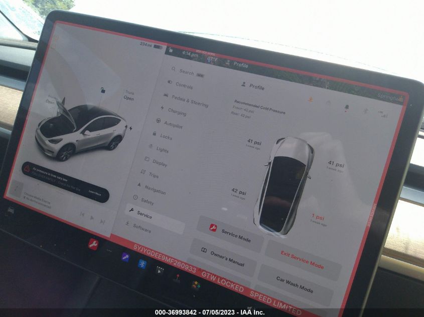 2021 TESLA MODEL Y LONG RANGE - 5YJYGDEE9MF260933