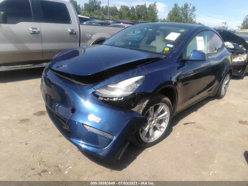VIN 5YJYGDEE2LF017544 2020 TESLA MODEL Y LONG RANGE