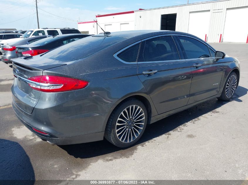 2017 FORD FUSION HYBRID - 3FA6P0RUXHR285772