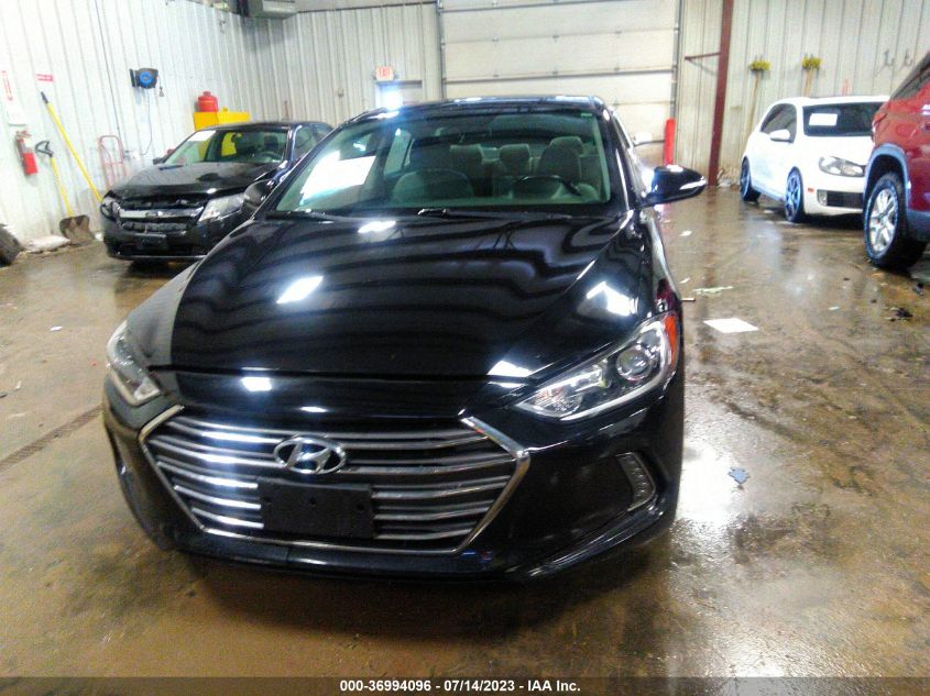 2017 HYUNDAI ELANTRA LIMITED - KMHD84LF3HU279106