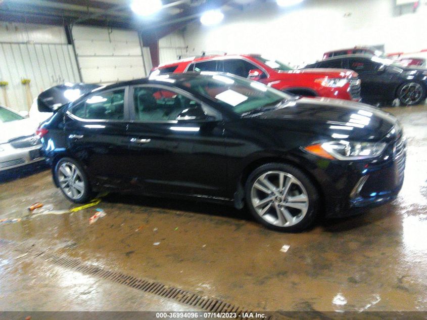 2017 HYUNDAI ELANTRA LIMITED - KMHD84LF3HU279106