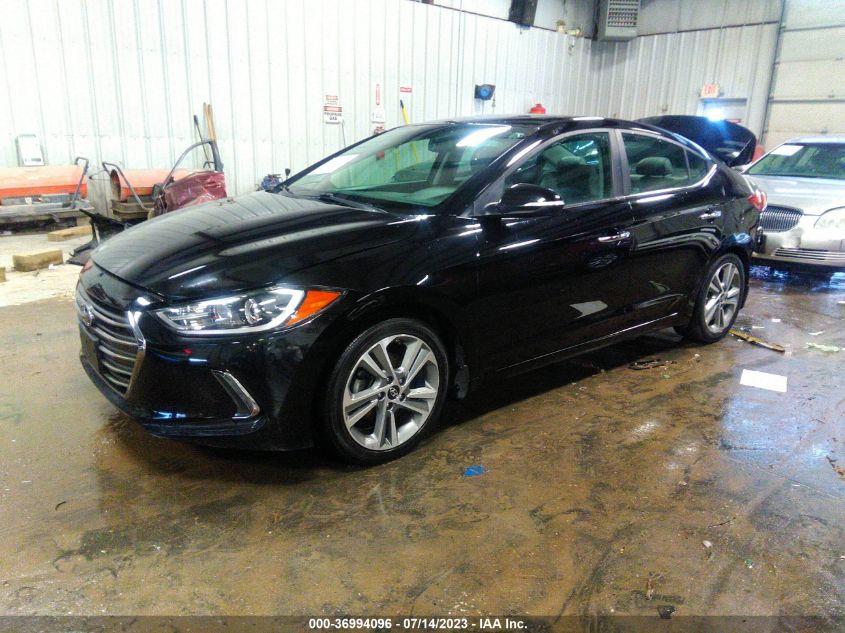 2017 HYUNDAI ELANTRA LIMITED - KMHD84LF3HU279106