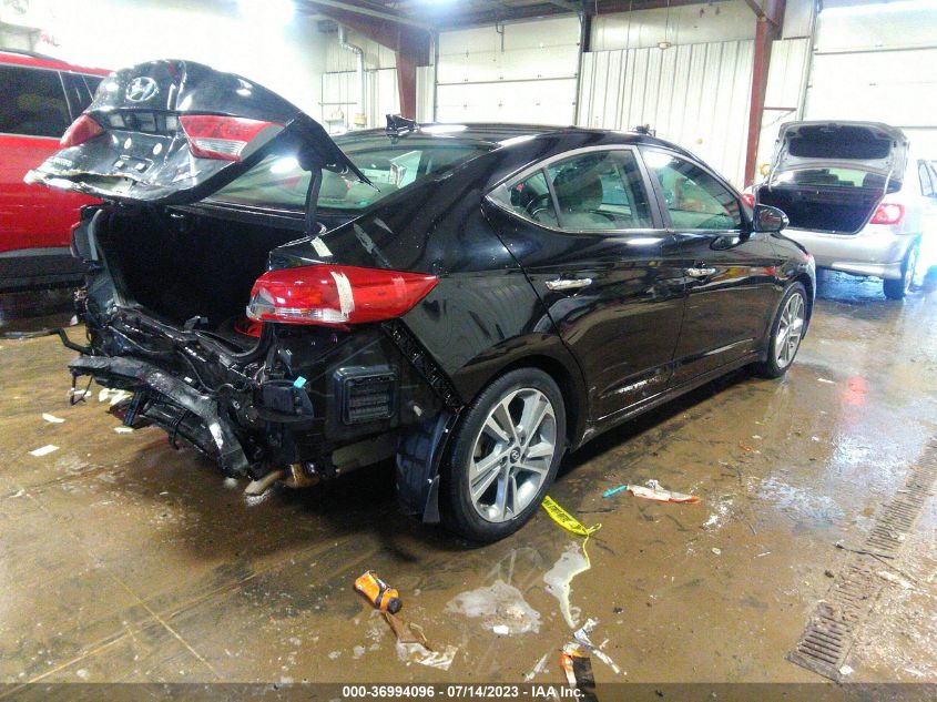 2017 HYUNDAI ELANTRA LIMITED - KMHD84LF3HU279106