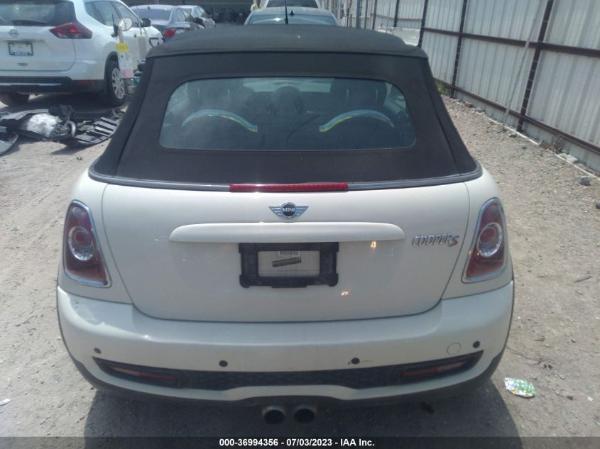 2013 MINI COOPER CONVERTIBLE S WMWZP3C51DT551387