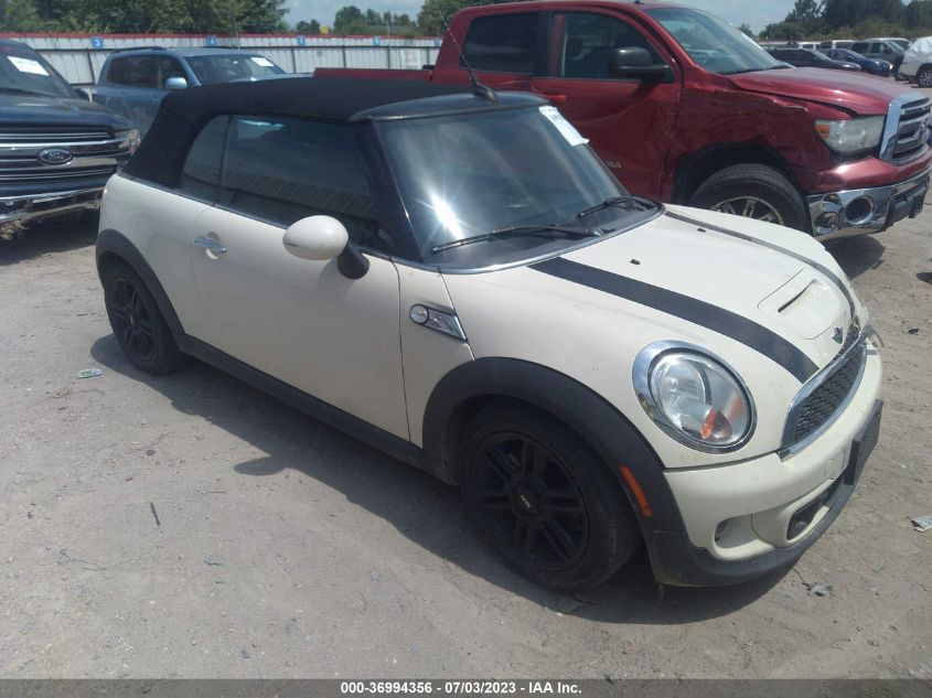 2013 MINI COOPER CONVERTIBLE S - WMWZP3C51DT551387