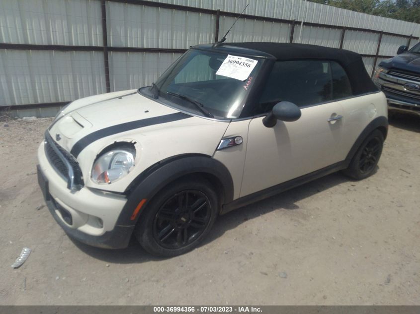 2013 MINI COOPER CONVERTIBLE S WMWZP3C51DT551387