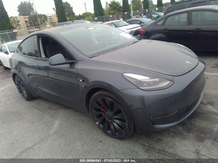 2022 TESLA MODEL Y PERFORMANCE - 7SAYGDEF8NF492744