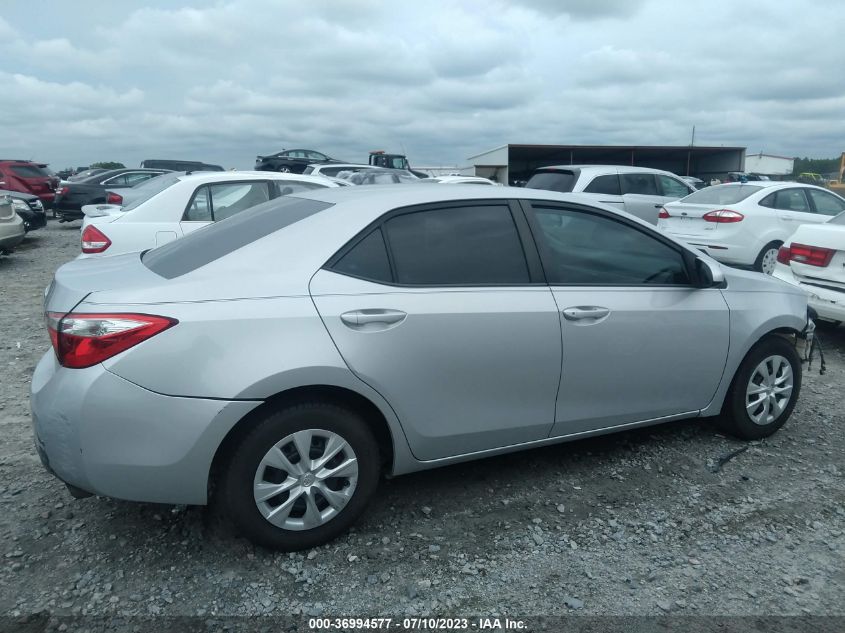 2014 TOYOTA COROLLA L/LE/S/S PLUS/LE PLUS - 2T1BURHEXEC160983