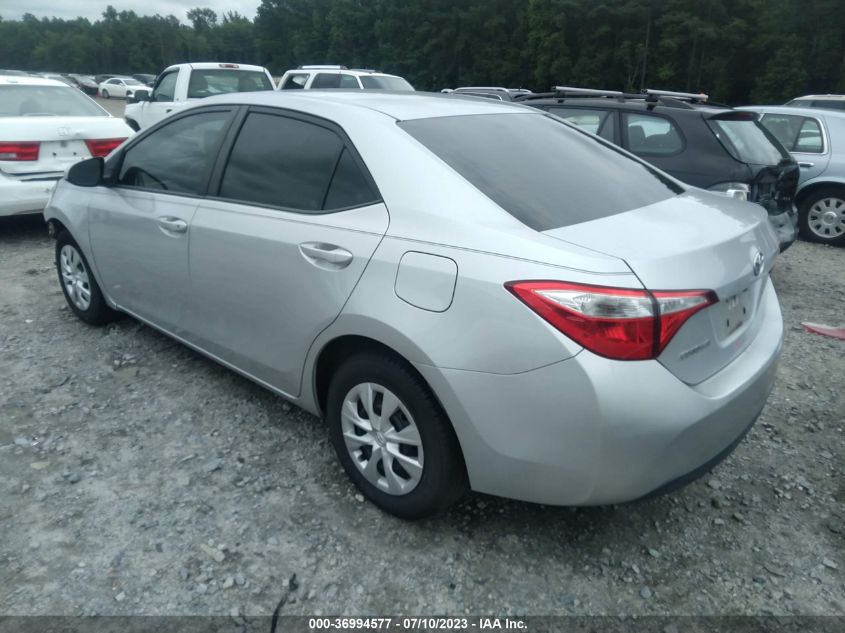 2014 TOYOTA COROLLA L/LE/S/S PLUS/LE PLUS - 2T1BURHEXEC160983