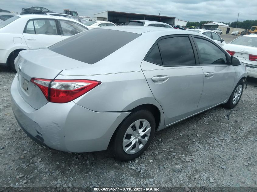 2014 TOYOTA COROLLA L/LE/S/S PLUS/LE PLUS - 2T1BURHEXEC160983