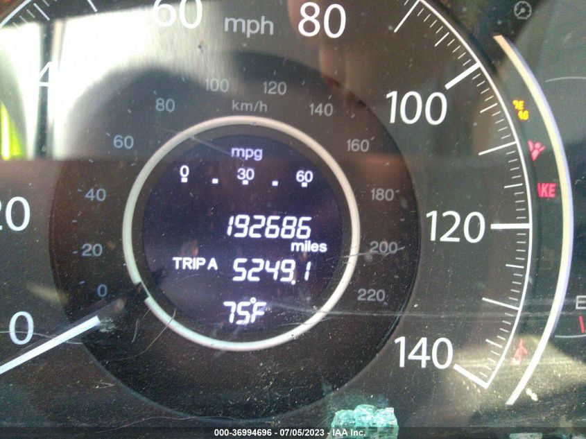 2013 HONDA CR-V EX-L - 5J6RM4H77DL021642
