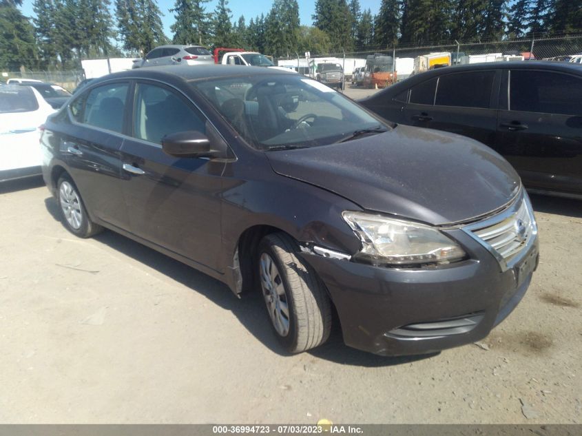 2014 NISSAN SENTRA S/FE+ S/SV/FE+ SV/SR/SL - 1N4AB7AP2EN852434