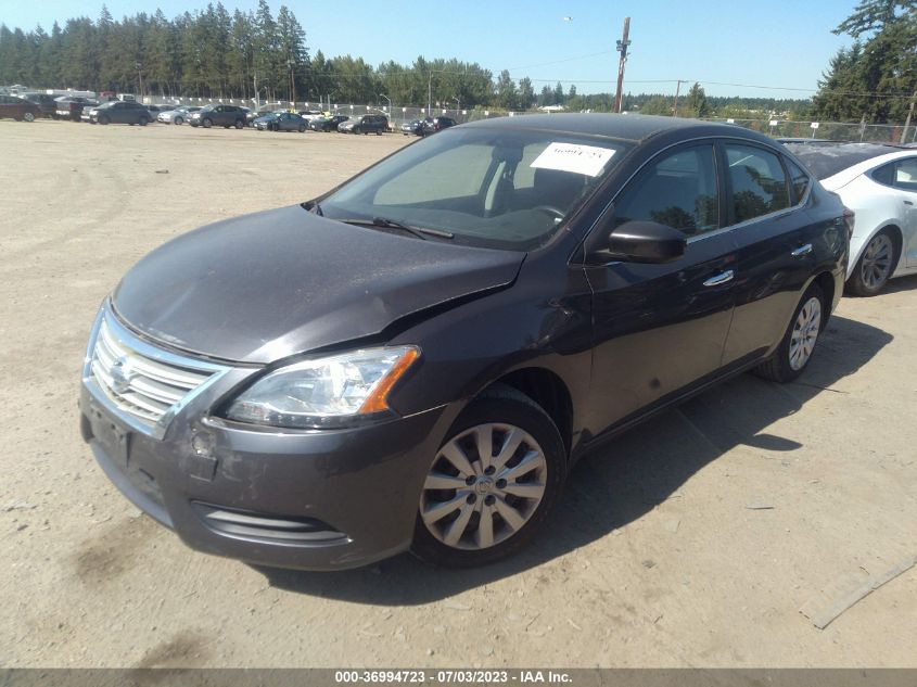 2014 NISSAN SENTRA S/FE+ S/SV/FE+ SV/SR/SL - 1N4AB7AP2EN852434