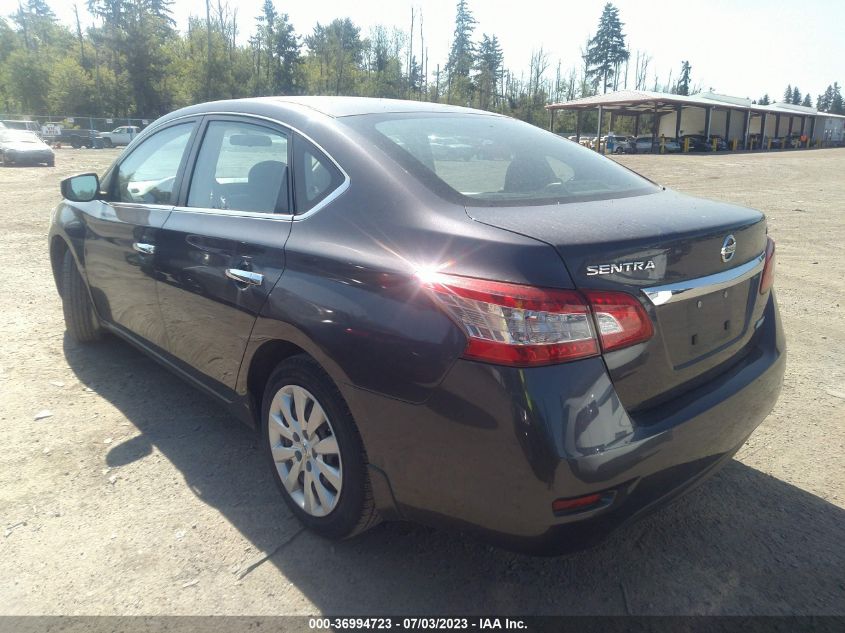 2014 NISSAN SENTRA S/FE+ S/SV/FE+ SV/SR/SL - 1N4AB7AP2EN852434