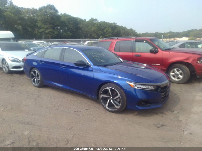 2021 HONDA ACCORD SEDAN SPORT - 1HGCV2F37MA004480