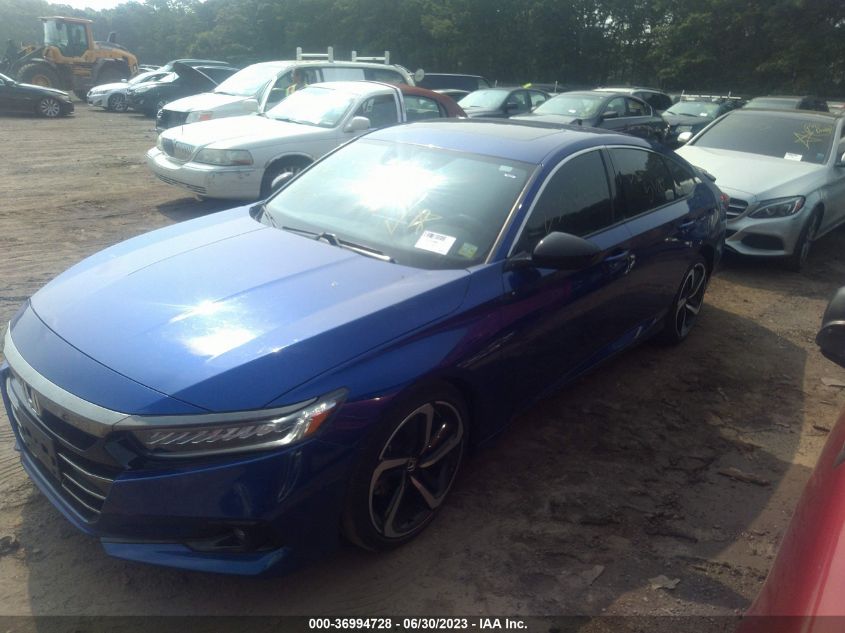 2021 HONDA ACCORD SEDAN SPORT - 1HGCV2F37MA004480