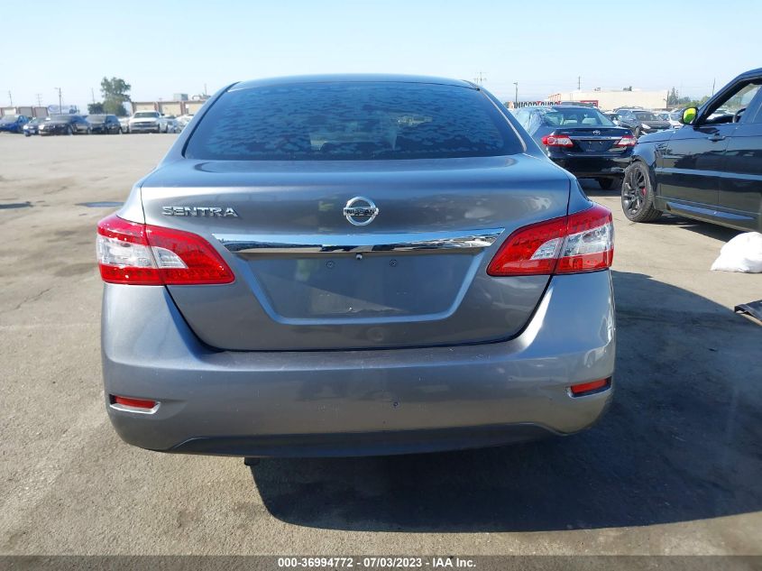 2015 NISSAN SENTRA S - 3N1AB7AP9FY330059