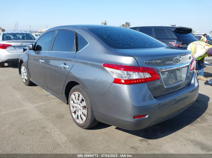 2015 NISSAN SENTRA S - 3N1AB7AP9FY330059