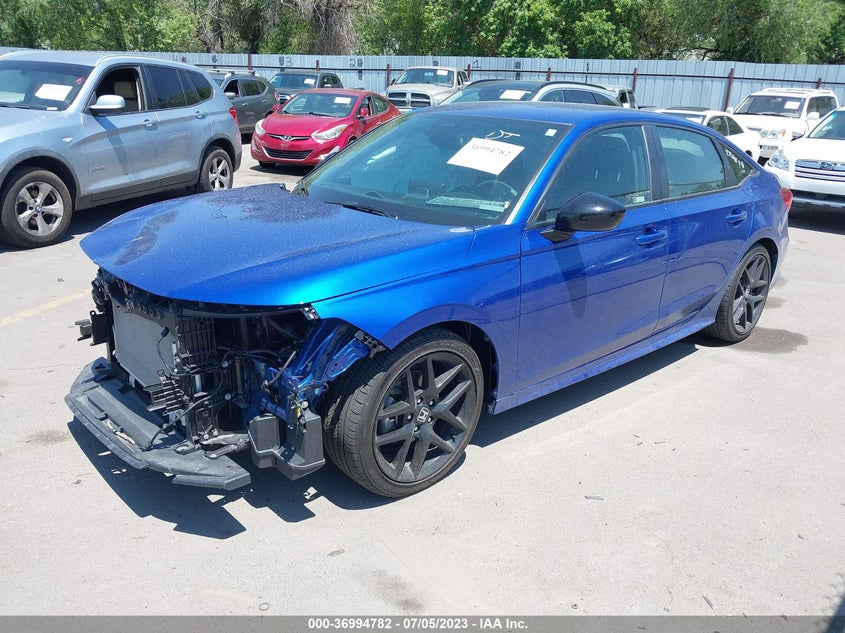 VIN 2HGFE2F58NH599969 2022 HONDA CIVIC SEDAN SPORT