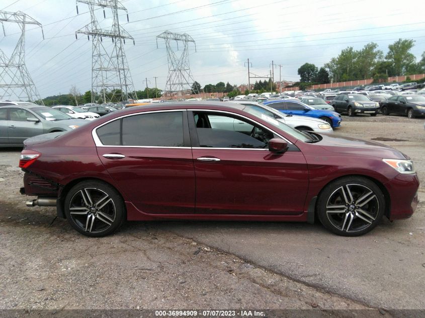 2017 HONDA ACCORD SEDAN SPORT - 1HGCR2F59HA081735