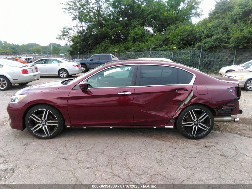 2017 HONDA ACCORD SEDAN SPORT - 1HGCR2F59HA081735